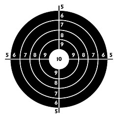 Image showing The target for shooting practice 