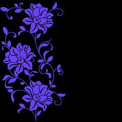 Image showing  hand drawn background with a fantasy flower