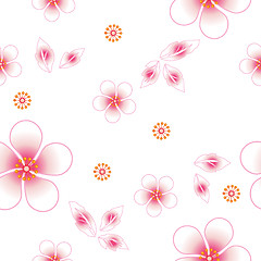 Image showing Seamless floral background. Repeat many times. 