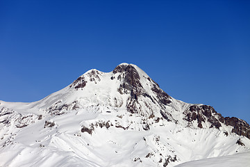 Image showing Mount Kazbek in winter