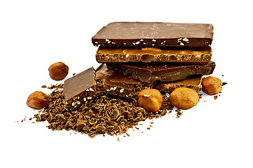 Image showing Chocolate different with Hazelnuts