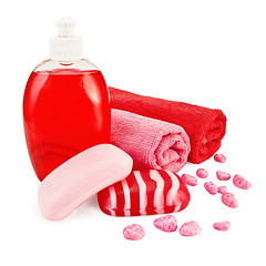 Image showing Soap different with towel