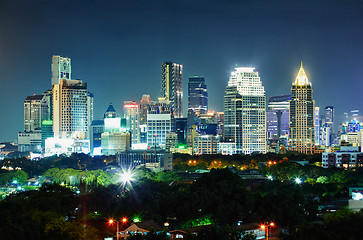 Image showing City at night. Thailand, Bangkok, the center.