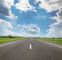 Image showing Deserted road in the remote rural areas