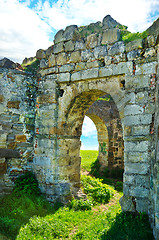 Image showing The ruins of an abandoned Pnivsky castle in Ukraine