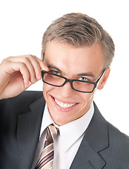 Image showing portrait of a successful manager in glasses