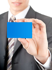 Image showing showing of a plastic card closeup