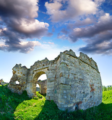 Image showing The ruins of an abandoned Pnivsky castle in Ukraine