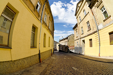 Image showing Urban neighborhoods photographed with fisheye