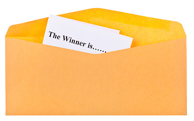 Image showing The winner is ...