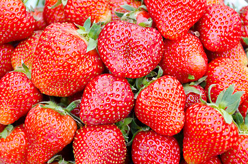 Image showing fresh strawberries as a natural background