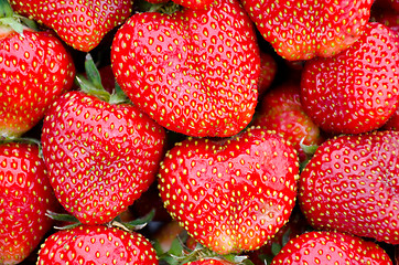 Image showing fresh strawberries as a natural background