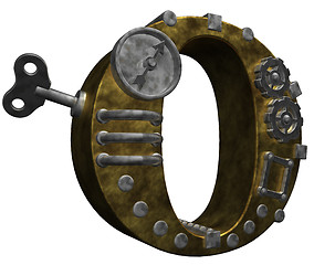 Image showing steampunk letter o