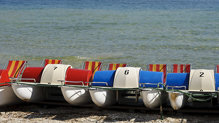 Image showing Pedal boats