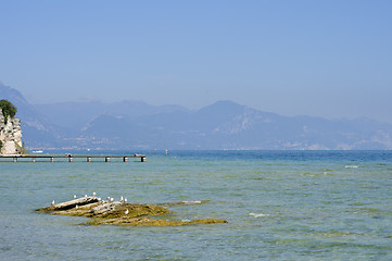 Image showing Panorama of Garda Lake, Italy