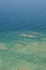 Image showing Transparent waters of Garda Lake, Italy