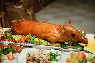 Image showing roast suckling pig