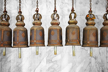 Image showing Bells in a Buddhist temple