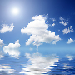 Image showing ocean of clouds  