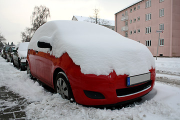 Image showing cars in the winter