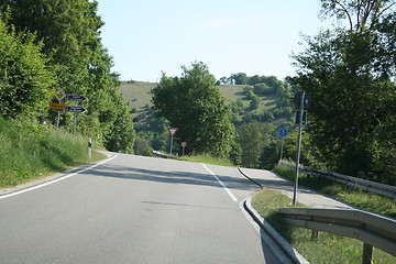 Image showing road into the village