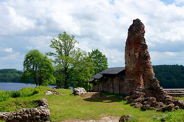 Image showing Ruins and clouds