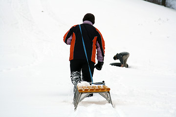 Image showing sled drag