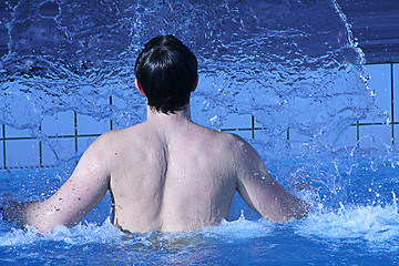 Image showing man in swimming pool