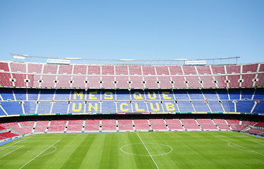 Image showing BARCELONA, SPAIN APRIL 26: FC Barcelona (Nou Camp) football stad