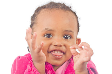 Image showing Playful little girl