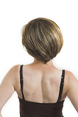 Image showing woman turning her back