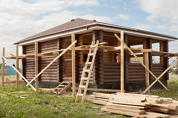 Image showing Suburban house  construction