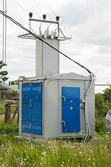 Image showing Rural transformer substation