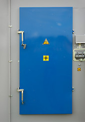 Image showing Door of the transformer substation