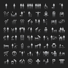 Image showing Website and Internet Icons -- People