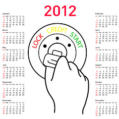 Image showing 2012 year ñalendar 