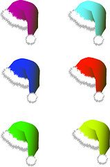 Image showing Caps for Santy - vector 