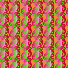 Image showing Seamless wallpaper pattern 