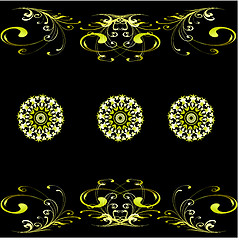 Image showing Vector eps10. A monophonic background of wallpaper 