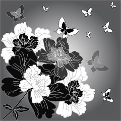 Image showing  fantasy hand drawn flowers