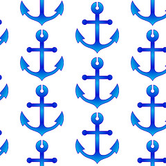 Image showing seamless wallpaper with sea anchors