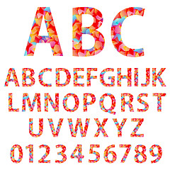 Image showing Alphabet design in a colorful style.