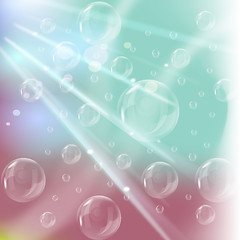 Image showing EPS10 vector of the realistic bubbles 