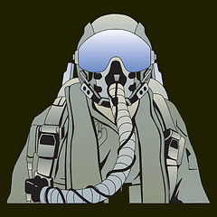 Image showing The military pilot