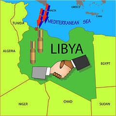 Image showing Stop military operations in Libya.