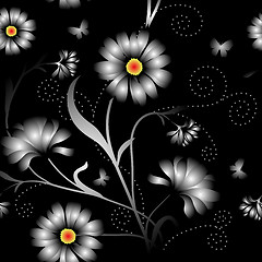 Image showing Elegance Seamless color pattern on background, vector illustrati