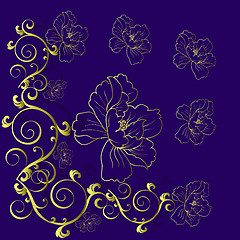 Image showing  fantasy hand drawn flowers