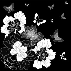 Image showing fantasy hand drawn flowers