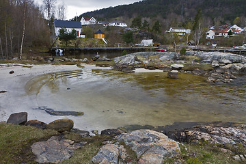 Image showing coastline in norway, europe