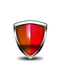 Image showing Red security shield